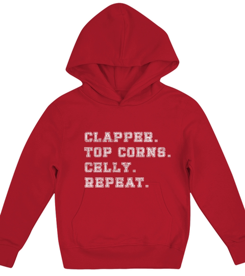 Clapper Top Corns Celly Repeat T shirt Hockey Tee Kids Hoodie