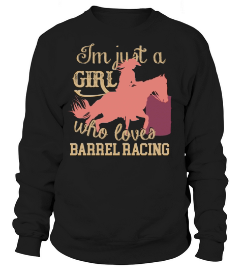 who loves Barrel Racing Women's Sweatshirt