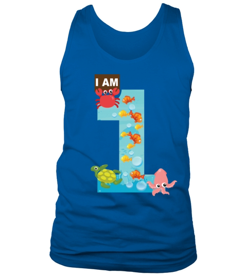 ocean theme 1st Birthday shirt Men's Tank Top