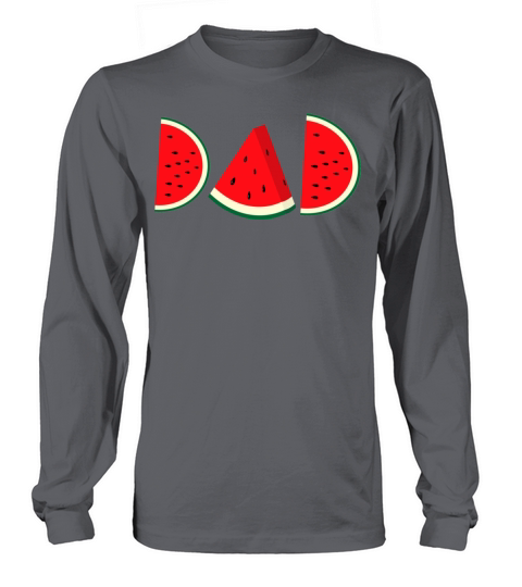 Funny Watermelon Dad Shirts Cute Tshirt Gift for D Men's Long Sleeve