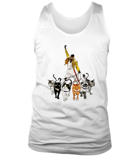 Freddie Mercury and cats Tank Top Unisex