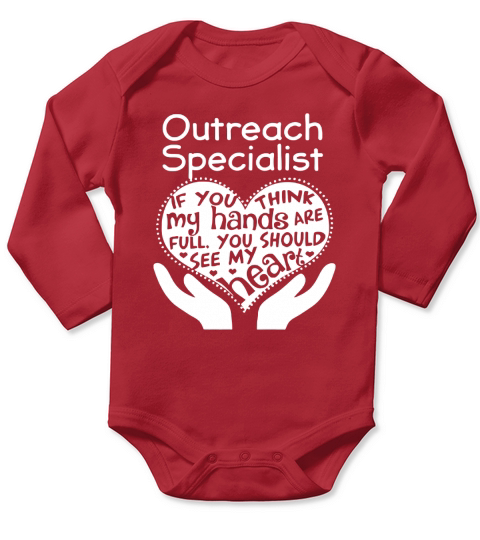 Outreach Specialist Full Heart Job Long Sleeve Baby One-Piece