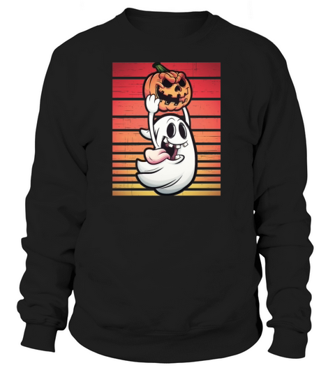 Halloween Ghost Pumpkin Funny funny Women's Sweatshirt