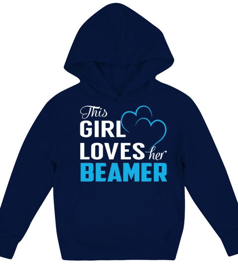 This Girl Loves Her BEAMER Name Shirts Kids Hoodie