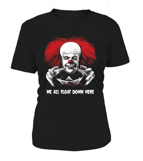 Red Balloon We All Float Down Clown Horror Halloween Women's T-Shirt