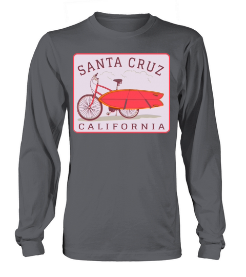 Santa Cruz California Bicycle Surfboard Women's Long Sleeve