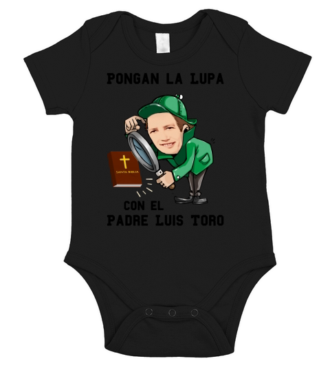 Spl Pongan la lupa con el padre luis toro Short Sleeve Baby One-Piece
