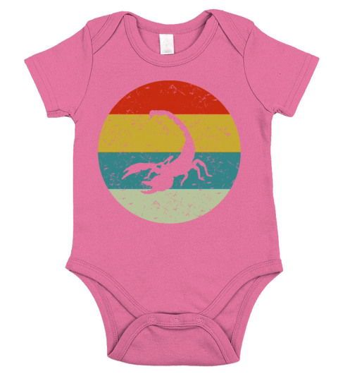Retro vintage scorpio Short Sleeve Baby One-Piece