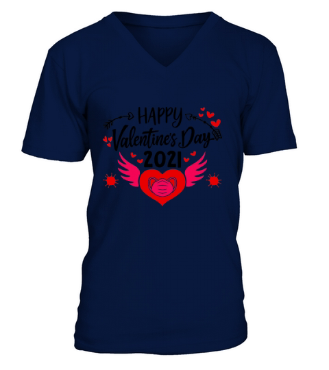 Happy Valentines Day 2021 V-Neck T-shirt