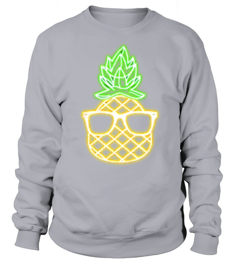 Neon Luau Party Pineapple T Shirt For Glow Party Women's Sweatshirt