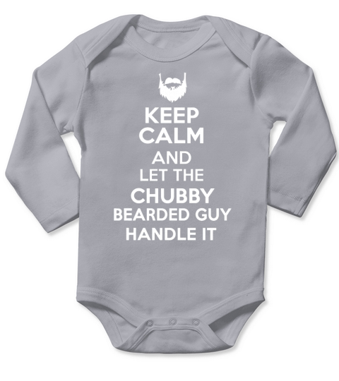 Chubby Bearded guy handle it Long Sleeve Baby One-Piece