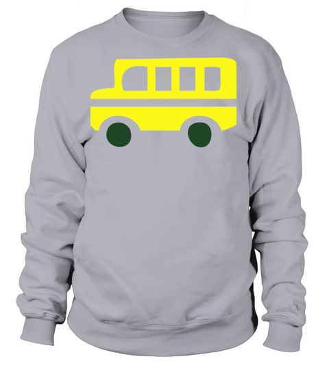 Yellow School Bus Silhouette Women's Sweatshirt