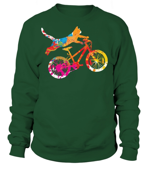 Cat bicycle graphic Women's Sweatshirt