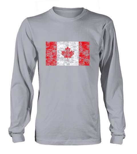 Canada flag vintage Men's Long Sleeve