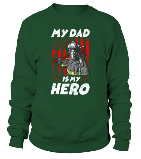 My Firefighter Dad Is My Hero Daughter Red Line Fl Women's Sweatshirt