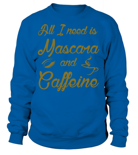 Mascara-and-Caffeine-outl Women's Sweatshirt