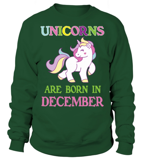 Unicorn are born in December Men's Sweatshirt