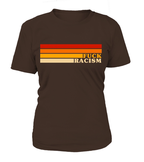 Fuck Racism Classic Retro Stripes Women's T-Shirt