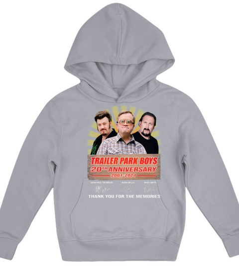 Trailer Parrk Boys 20th anniversary 2001 2021 thank you for the memories signatures Kids Hoodie