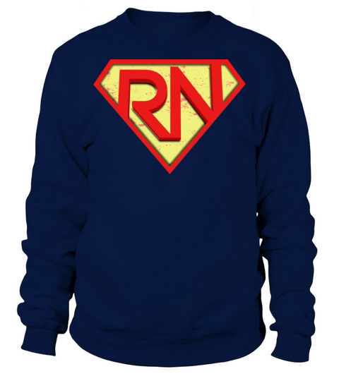 RN product - Superhero Logo - Nursing Student Men's Sweatshirt