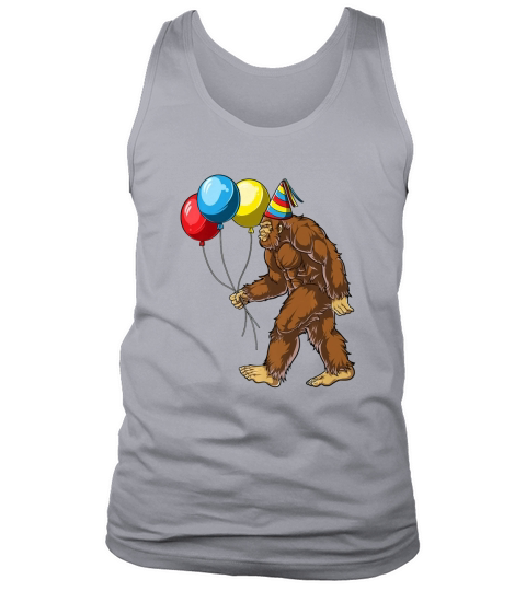 Bigfoot Its My Birthday Kids Boys Sasquatch Party Premium Tank Top Unisex