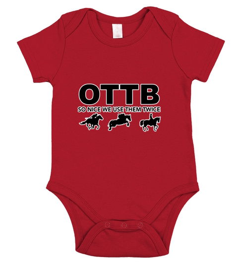 OTTB So Nice We Use Them Twice Retired Racehorse Short Sleeve Baby One-Piece