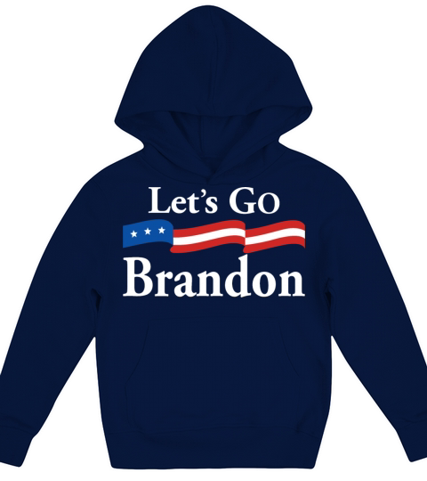 Lets Go Brandon Race Meme Sarcastic Anti Liberal Kids Hoodie