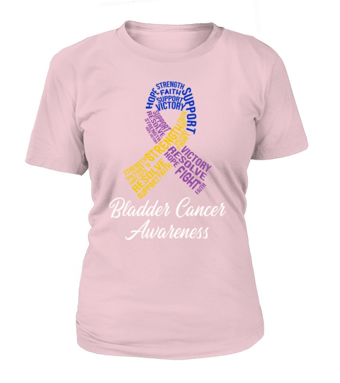 Bladder Cancer Survivor Ribbon Warrior Fight Women's T-Shirt