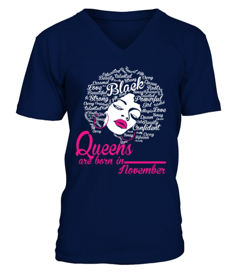 Queens are born in November Men's V-Neck T-shirt