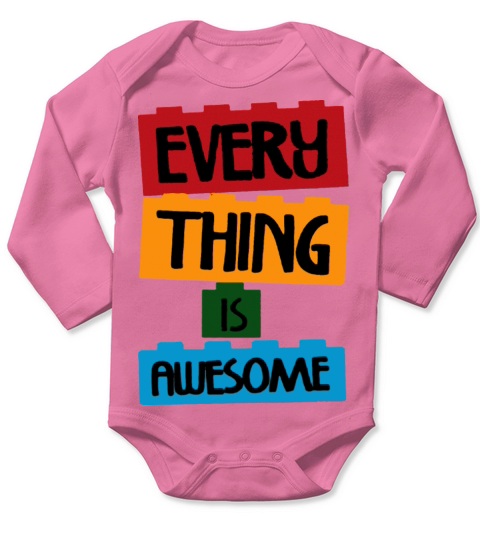 Everything is Awesome Long Sleeve Baby One-Piece
