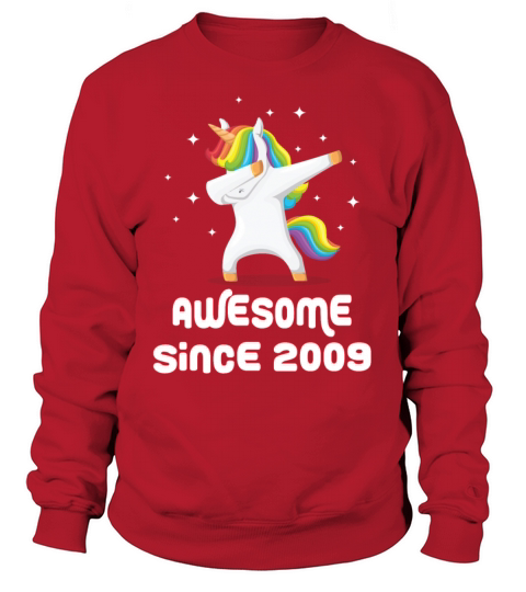 Awesome Since 2009 Dabbing Dab Unicorn Men's Sweatshirt