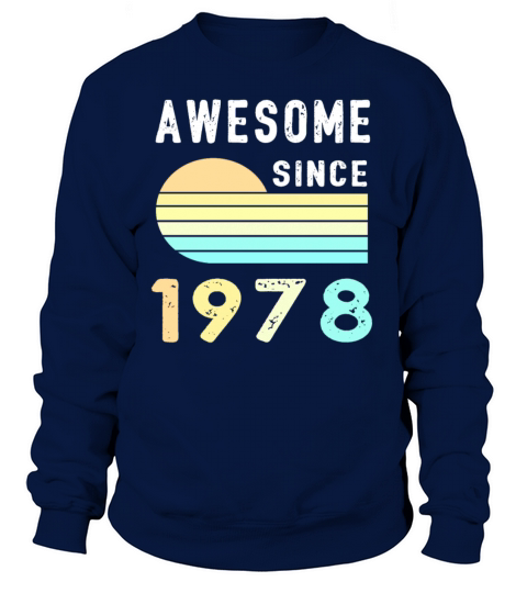1978 Birthday Retro Vintage Gift Women's Sweatshirt