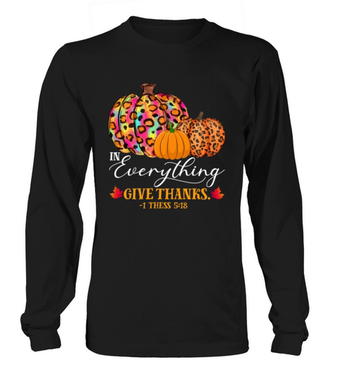 Give Thanks Happy Fall Y all Leopard Pumpkin Women's Long Sleeve