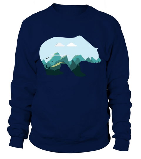bear mountains wilderness gift idea Women's Sweatshirt