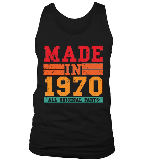 1970 Birthday Vintage Saying Men's Tank Top