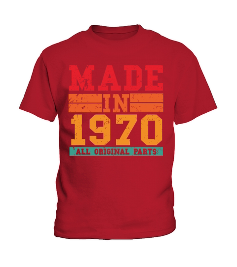 1970 Birthday Vintage Saying Kids T-Shirt
