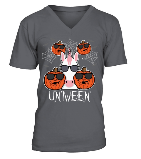 Funny Unicorn Halloween Gift Uniween Men's V-Neck T-shirt