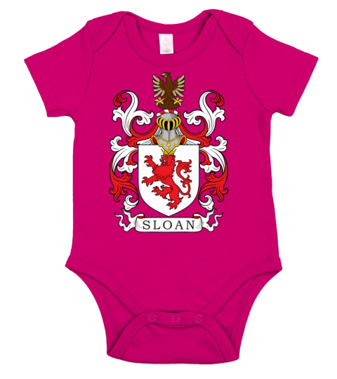Sloan Family Crest Scottish Family Crests Short Sleeve Baby One-Piece