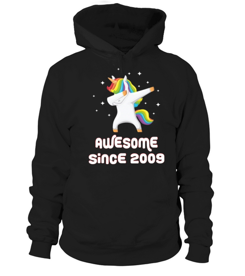 Awesome Since 2009 Dabbing Dab Unicorn Women's Hoodie