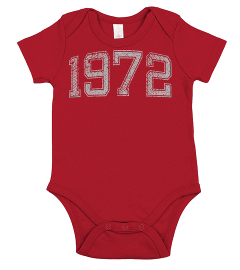 1972 Year Vintage Short Sleeve Baby One-Piece