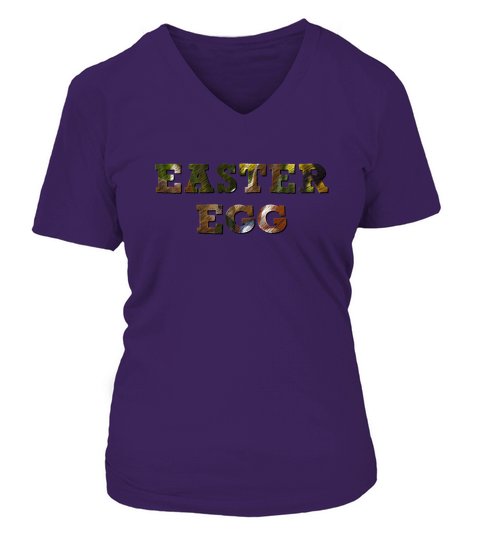 Easter Egg V-neck T-Shirt Woman