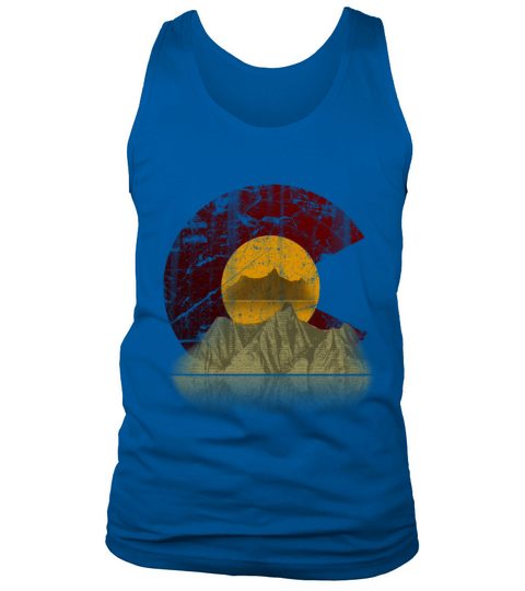 Colorado state flag mountain Men's Tank Top