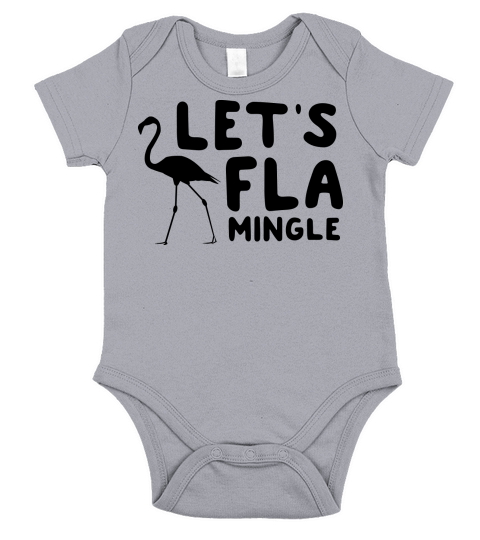 Lets Flamingle Short Sleeve Baby One-Piece