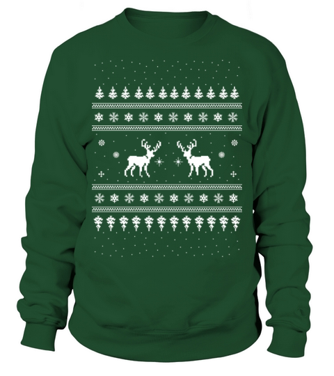 Christmas dear t shirt Men's Sweatshirt