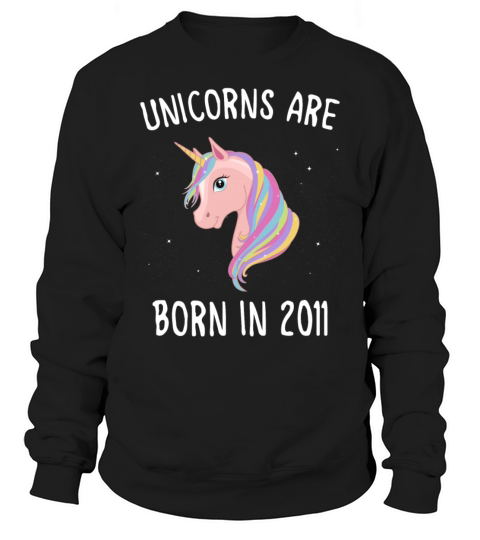 unicorns are born in 2011 Men's Sweatshirt