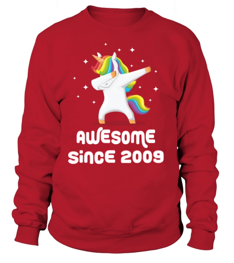 Awesome Since 2009 Dabbing Dab Unicorn Women's Sweatshirt