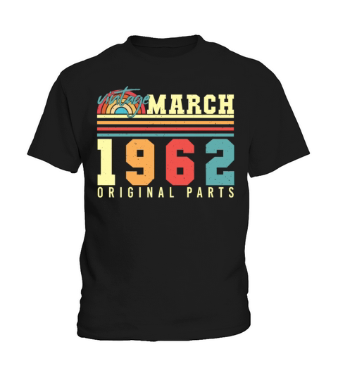 1962 March Vintage Original Kids T-Shirt