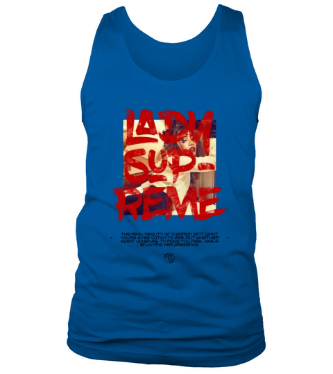 Lady Supreme cool shirt with beautiful girl Men's Tank Top