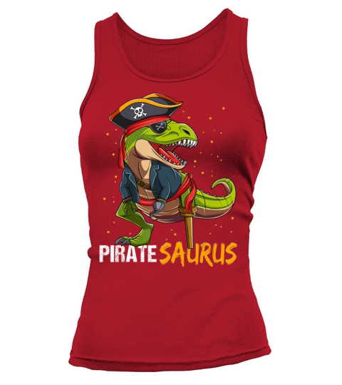 Pirate Dinosaur T Rex Halloween Costume Women's Tank Top