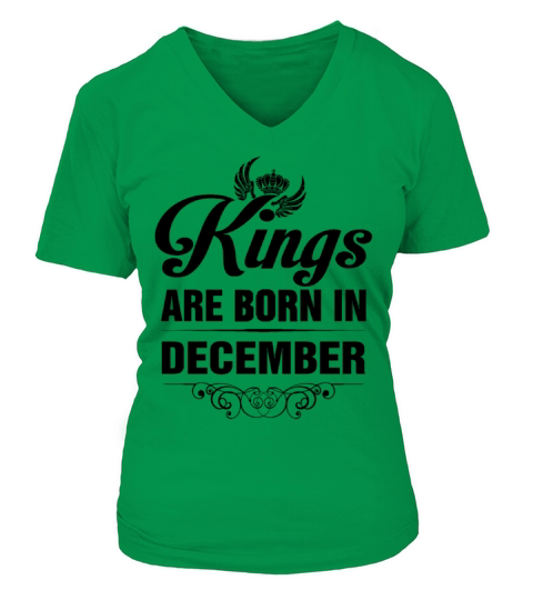 Kings are born in December Women's V-Neck T-shirt
